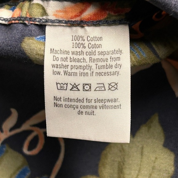 Janie and Jack Boys Floral Print Short Sleeve Button Down Shirt Size 4 - Picture 4 of 6